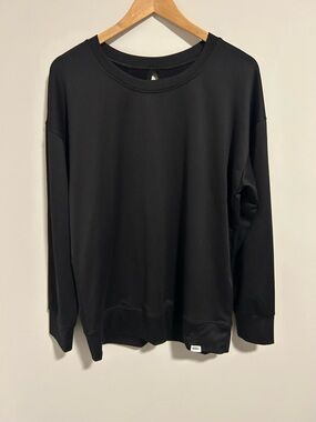 Barbell Apparel Black Open Back Keyhole Sweatshirt Medium